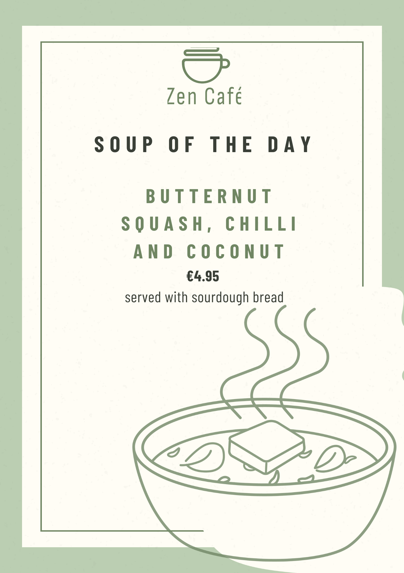 Zen Cafe Menu